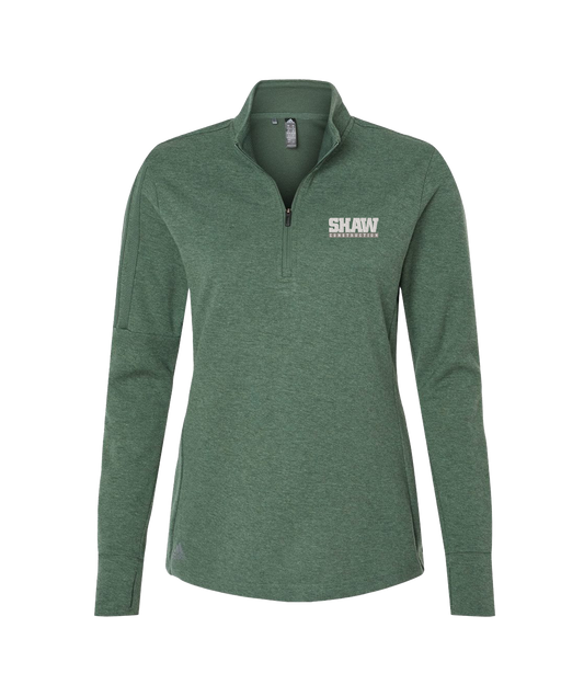 Adidas Women's 3-Stripes Quarter-Zip Sweater (Gift)